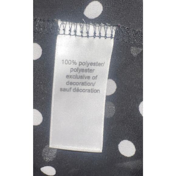 Maurice’s women’s black & white polka dot crochet trim kimono - Picture 9 of 10